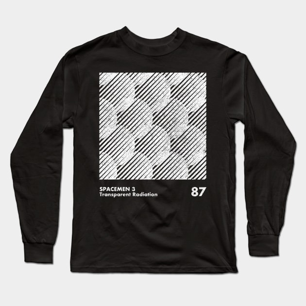 Spacemen 3 / Transparent Radiation / Minimalistic Design Artwork Long Sleeve T-Shirt by saudade